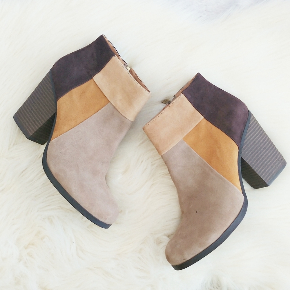 KENNETH COLE Reaction Color Block Ankle Boots